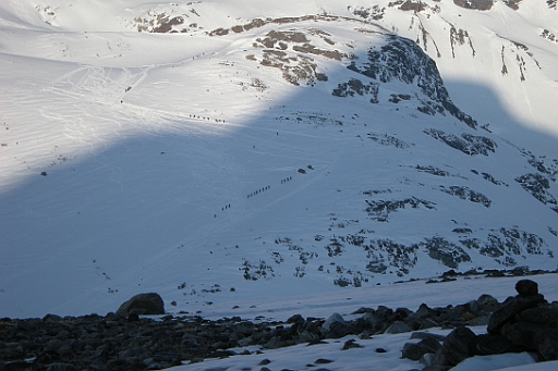 DSCN8056.JPG - Zum Glück waren wir nicht in diesem Massenanstieg auf die Grüne Kuppe und dann weiter auf den Ochsentalergletscher involviert.