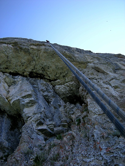 DSCN7903.JPG - luftiges Abseilen zum Einstieg