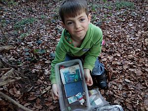 2016_04_11 Geocaching mit Lukas