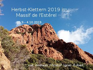 Estérel- Herbst klettern 2019